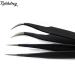 2pcs Black Nail Tweezers Rhinestone Picker Set for Manicure Nail Art - Rolabling - Buy Online on GoSupps.com