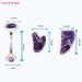 Amethyst Gua Sha & Face Roller Set | Beauty Tools for Massage & Eye Care | Self-Care Essentials - Buy Online on GoSupps.com