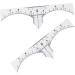 Hemoton Scale Ruler 30 Pcs Microblading Eyebrow Ruler Eyebrow Measure Ruler Sticker Eyebrow Guide Measure Tool Makeup Gadgets - Buy Online on GoSupps.com
