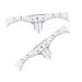 BIUDECO 10pcs Set Microblading Eyebrow Ruler Guide Makeup Stickers Makeup Ruler Tool Make up
