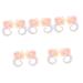 ABOOFAN 5 Pairs Claw Hairpin Hair Clips Cosplay Rose Horn Hair Clip Cute Animal Cosplay Horn Clips for Hair Flower Hair Clips for Women Devil Horns Cotton Linen Bill Baby Girl White Demon