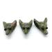 Home Decor Natural Wolf Head Shaped Carved Crystal Specimen for DIY Home Decoration Natural Crystals Gifts Natural Crystal Raw Stones and Minerals (Size : 2pcs)