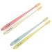 JECOMPRIS HAND toothbrush 4 pieces of toothbrush gel nail polish extra mouth cleaning brush tongue brush soft plastic child toothbrushes 1 piece (1 Pack) as shown