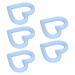 Light Blue Silicone Heart Shaped Toddler Teether Flexible Anti-Eating Baby Teething Toy for Home | Shop Internationally - Buy Online on GoSupps.com
