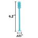Denture Dart V2 - Adhesive Removing Toothbrush (Blue) - Buy Online on GoSupps.com