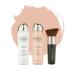 Magic Minerals AirBrush Foundation 3piece set by Jerome Alexander Fair Foundation and LiquidSilk Airbrush Primer kit With free Kabuki brush Makeup with natural coverage