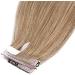 SEGO Tape In Hair Extensions | Remy Real Hair 20 Tress - 12 Honeyblond #27 - Includes 10 Free Tapes - 40g - Buy Online on GoSupps.com