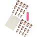 24Pcs Press on Nails Long Almond Shape Fake Nails Acrylic Square False Nails Summer Reusable Artificial Nails for Women and Girls - Buy Online on GoSupps.com