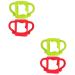 Toyvian 4 Pcs Bottle Handle Shower Milk Bottle Accessories Nursing Bottle Handle Grip Bottle Holder Feeder Bottle Clip 13.00X7.00X6.50CMx2pcs Assorted Colorx2pcs
