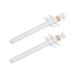 DS. DISTINCTIVE STYLE Pet Piller 2 Pieces Plastic Pet Pill Poppers Handy Durable Pet Pill Dispenser Medical Tablets Feeding Tool for Dogs and Large Cats White