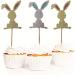 4 Pcs Bunny Cupcake Toppers Rabbit Cake Toppers Birthday Party Easter Cake Decoration (Silver) LM - Buy Online on GoSupps.com