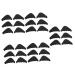 FOMIYES 30 Pairs Half Size Padded Plug Shoe Filler High Heel Shoe Inserts Cushion for Heels Sponges Big Shoe Plug Inserts Sponge Plug Shoe Head Pad Crease Insole Cap