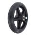 Prettyia Durable Strong Alloy Frame Wheelchair Front Castor Wheels Replacement Part Tool 5/16 inch Bearing 6 inch 7 inch 8 inch Diameter - Black 7 inch