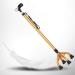 Old Man Crutches Retractable Four-Foot Cane Small Four-Corner Cane Elderly Slip Single Turn to Adjust Disabled Walker Crutches Hello Independence