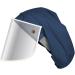 Satin-Lined Pro Scrub Cap with Detachable Face Shield - Waterproof Bouffant Hat for Women (Teal, X-Large) - Buy Online on GoSupps.com