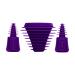 HEMPER Tech Universal Cleaning Plugs + Caps for Cleaning Storage and Odor Proofing Glass Water Pipes/Rigs and More - Purple