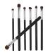 7-Piece Kabuki Makeup Brush Set - Professional Wet & Dry Cosmetic Brushes for Blush Powder Highlight & More - Black - Buy Online on GoSupps.com
