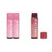 Burt's Bees 2-Pack Tinted Lip Balm Bundle with Pink Blossom and Fiery Red Dahlia for Hydrating Sheer Color Pink Blossom + Red Dhalia 1 Count (Pack of 2)
