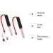 Prasacco 2-Piece Fish Hook Sharpener - Portable Double-Sided Grinding Tool for Outdoor Fishing (Red) - Buy Online on GoSupps.com