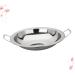 Ciieeo 3pcs Pancake Pan Flat Pan Nonstick Induction Cooker Pan Stainless Frying Pan Commercial Griddle Seafood Serving Platter Stainless Steel Pan Omelet Pan Hot Pot Seafood Pot Silverx3pcs 29 25.3CMx3pcs - Buy Online on GoSupps.com