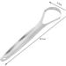 Stainless Steel Tongue Scrapers - Durable Oral Care Set for Fresh Breath | 2 Portable & Reusable Pieces (40 cm Diameter) - Buy Online on GoSupps.com