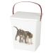 5 Litre Storage Box with Lid & Carry Handle Container for Animal Pet Cat Dry Food Treats