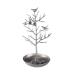 Jewelry Storage Organizer Rack Alloy Bird Money Tree Jewelry Rack Ring Earrings Jewelry Display Rack Jewelry Storage Rack Rack for Holding Jewelry (Color : Black Size : One Size) Silver