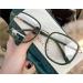 Anti Glare Eyewear Square Computer Readers Oversized Reading Glasses Blue Light Blocking Flat Light Mirror +0.00 Green