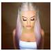 BGHJUE Pink Gradient Long Hair Wig - Synthetic Side Fringe Fashion Wigs for Women | Natural Hair Replacement for Parties & Events - Buy Online on GoSupps.com