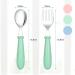 Vicloon Baby Fork and Spoon Set - 6PCS Toddler Stainless Steel Utensils | Baby Feeding Cutlery Set for Kids in Blue/Green/Pink - Buy Online on GoSupps.com