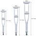 The Aluminum Alloy Crutches Non-Slip The Crutches can be Easily Adjusted The Comfortable Handle of The Crutches is Ergonomic Suitable for Arthritis and Inconvenient Recovery Mediumsingle Beautiful - Buy Online on GoSupps.com