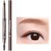 miduoidn Double Head Automatic Eyebrow Pencil Colorful Rotary Pen Waterproof Lasting Makeup Tool Exquisite Sweat-proof Eyebrow Pen Brown - Buy Online on GoSupps.com