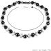 Buy Magnetic Necklace - Hematite Therapy Beads Jewelry for Men & Women | Elegant Rhinestone Gift - Buy Online on GoSupps.com