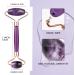 Canvalite Jade Roller - 100% Amethyst Face Massager for Puffiness Relief Anti-Aging & Skin Care | Reduce Wrinkles Dark Circles & Fine Lines - Buy Online on GoSupps.com