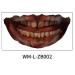 Halloween Clown Horror Mouth Temporary Tattoo Stickers - 10Pcs Halloween Prank Makeup for Cosplay Party Decorations - Buy Online on GoSupps.com