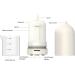 Jesmay Aroma Diffuser for Essential Oils - 120ml BPA-Free Ceramic Humidifier | Premium Room Fragrance Diffuser for Bedrooms Office & Spa (White) - Buy Online on GoSupps.com