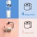 Toilet Paper Holder Stand with Middle Shelf Storage - Gray | Free Standing Bathroom Tissue Holder for Mega Rolls - A-gray - Buy Online on GoSupps.com