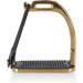 Equinate Safety Stalk Belfast 10cm Gold - Anti-Slip Rubber Tread | Stirrup for Adults & Children | Ankle Relief - 2 Pieces - Buy Online on GoSupps.com