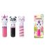 Lip Smacker Lippy Pals Set of 3 Flavored Moisturizing Lip Balms with Unicorn Magic Cuddly Cream Puff Panda and Sweet Kiwi Kitty