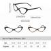 Stylish Cat Eye Reading Glasses for Women | Spring Hinge | Black Color | 3.0 Visual Aid - Buy Online on GoSupps.com