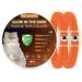WEALLIN Luminous Repellent Cats Collars Glow Built-in Pant-Based Formula Strong Repellency Slow Release Repellent Collars for Cats Water-Resistant Adjustable For Cats Orange(2 Pcs)