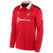 adidas Men's Soccer Manchester United 22/23 Long Sleeve Home Jersey Medium
