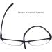 DOOViC Blue Light Filter Computer Reading Glasses for Unisex TR259-C - Matte Black 1.0x - 9 Colors Available | International Shipping - Buy Online on GoSupps.com