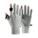 Fencelly Eisseide gloves summer UV protection gloves slide-resistant breathable 2 cut finger gloves for men outdoor fishing cycling XL