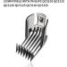 WuYan Hair Comb Attachment for Philips Clipper QC5115/15 | 3mm to 21mm Compatible with QC5105 QC5120 QC5125 QC5130 QC5135 - International Shipping Available - Buy Online on GoSupps.com