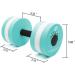 Water Dumbbells Set of 2 - Aqua Aerobics Foam Dumbbells for Pool Exercise - Cyan - Buy Online on GoSupps.com