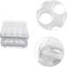 Angoily Egg Storage Box Plastic Container Fridge Accessories Egg Rack Refrigerator Plastic Pp White Egg Tray White 21.5x22.5x14cm - Buy Online on GoSupps.com