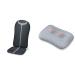 Beurer MG 205 Shiatsu Massage Seating back massage light and heat function 4 massage heads black/gray & mg 145 massage pillows back-neck massager washable 4 massage heads gray bundle with massage pillow