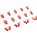 Justotry 24 Pcs Gradient Red French Press on Nails - Long Ballerina Stick on Nails for Women | Acrylic Coffin False Nails with Glue - Nail Art Essential - Buy Online on GoSupps.com
