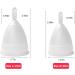 M Muncaso Menstrual Cup 2 Pack - Soft Flexible Medical Silicone Reusable Period Cup - White | Eco-Friendly Menstruation Solution - Buy Online on GoSupps.com